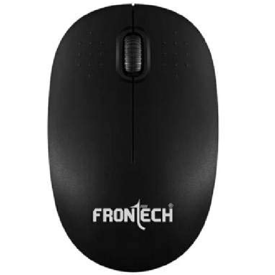 Frontech Wireless Optical Mouse (2.4GHz Wireless, Black) MS-0003